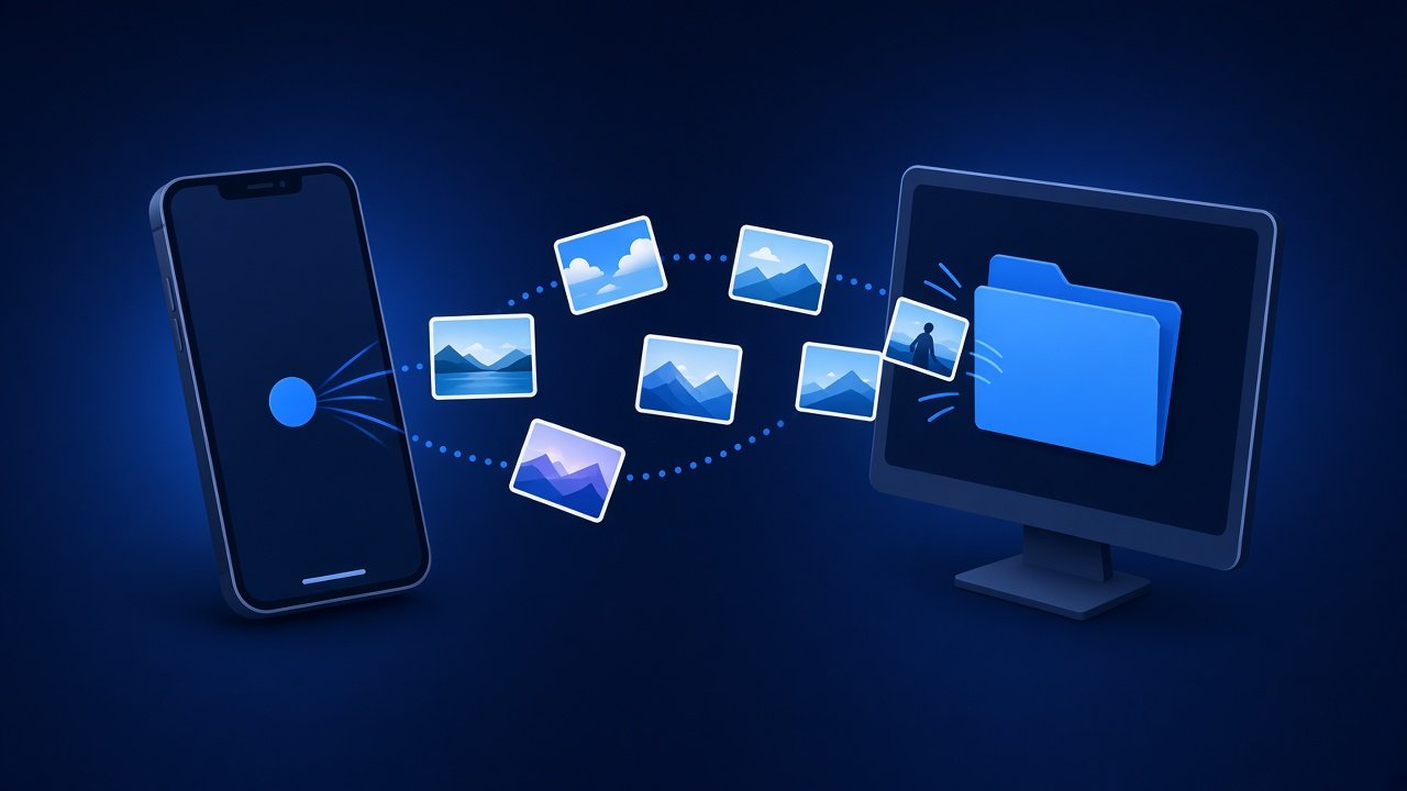Photos moving from a phone to a computer